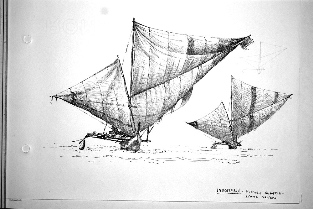 Indonesia - Piccola imbarcazione veliera