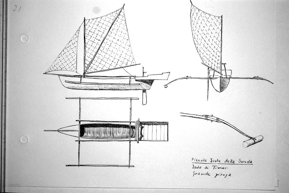 Piccole Isole della Sonda - Isola di Timor - grande piroga