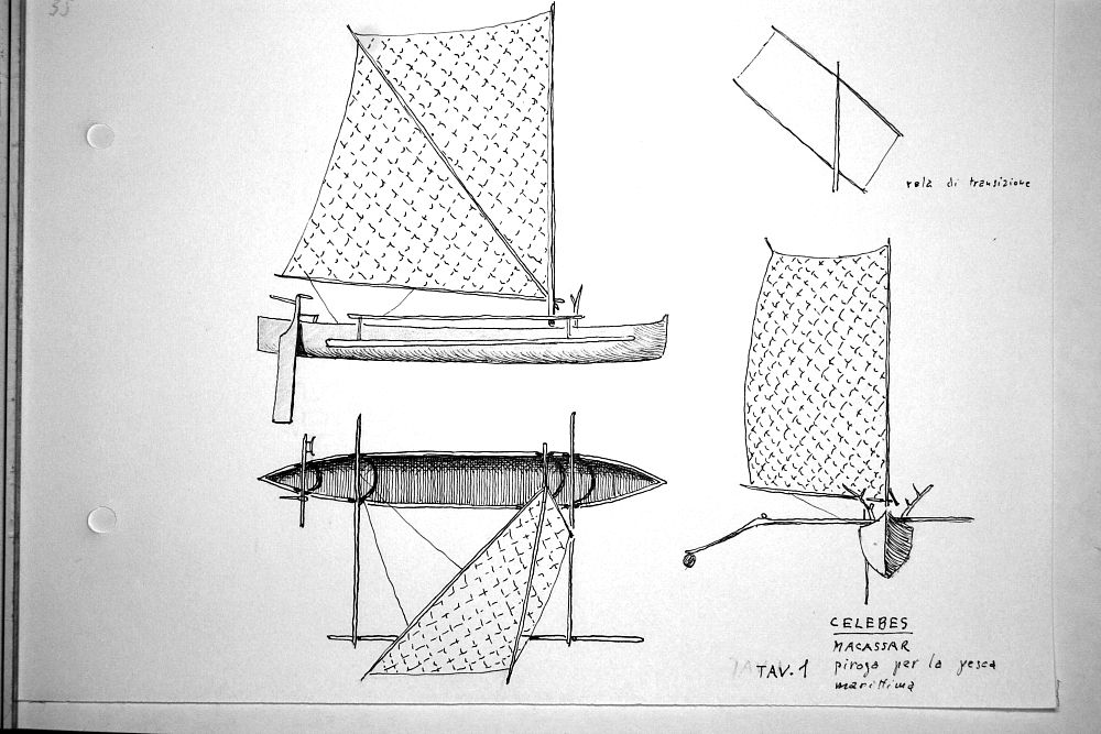Celebes - Macassar - piroga per la pesca marittima - tav.1