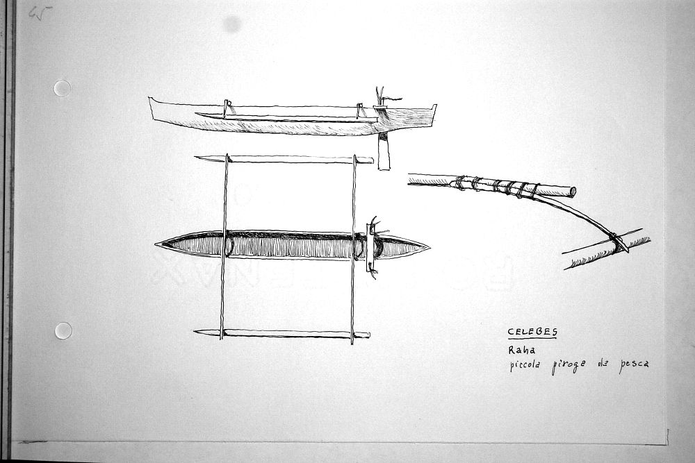 Celebes - Raha - piccola piroga da pesca
