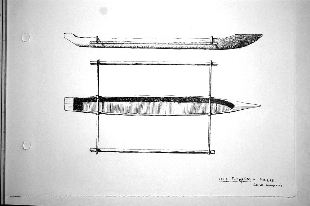 Filippine - Malasa - canoa monoxila