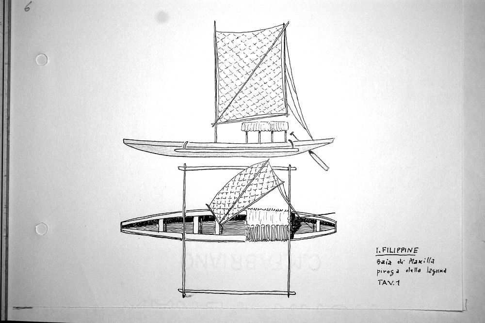 Filippine - Baia di Manila - piroga della laguna - tav.1