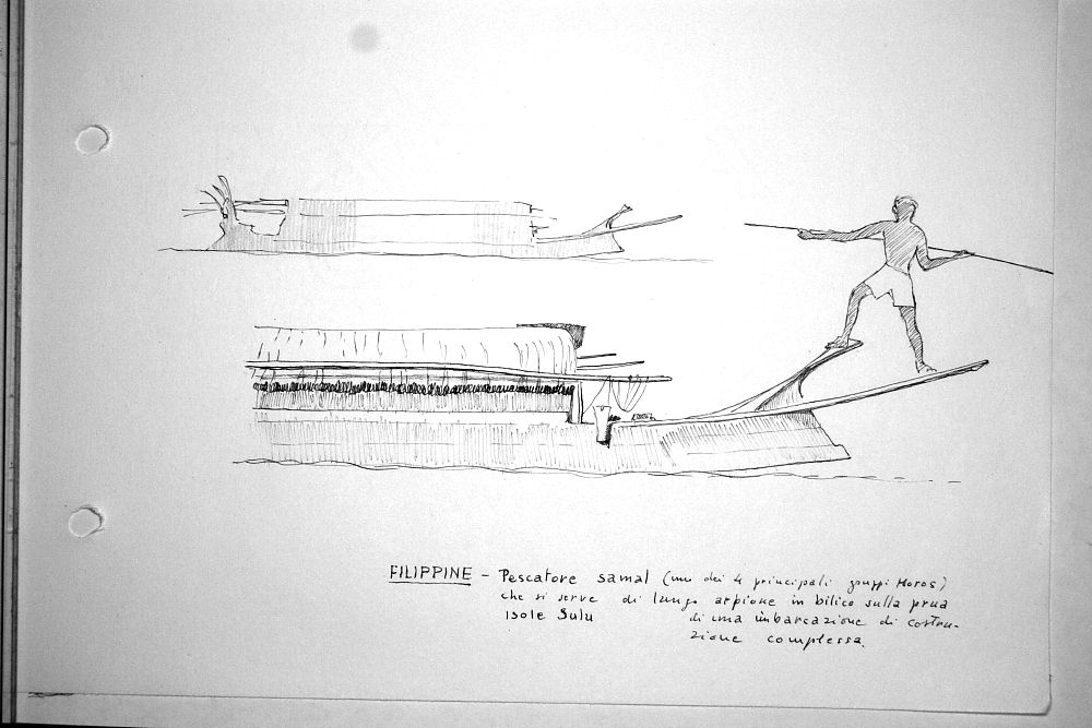 Filippine - Isole Sulu - pescatore samal (uno dei 4 principali gruppi Moros)