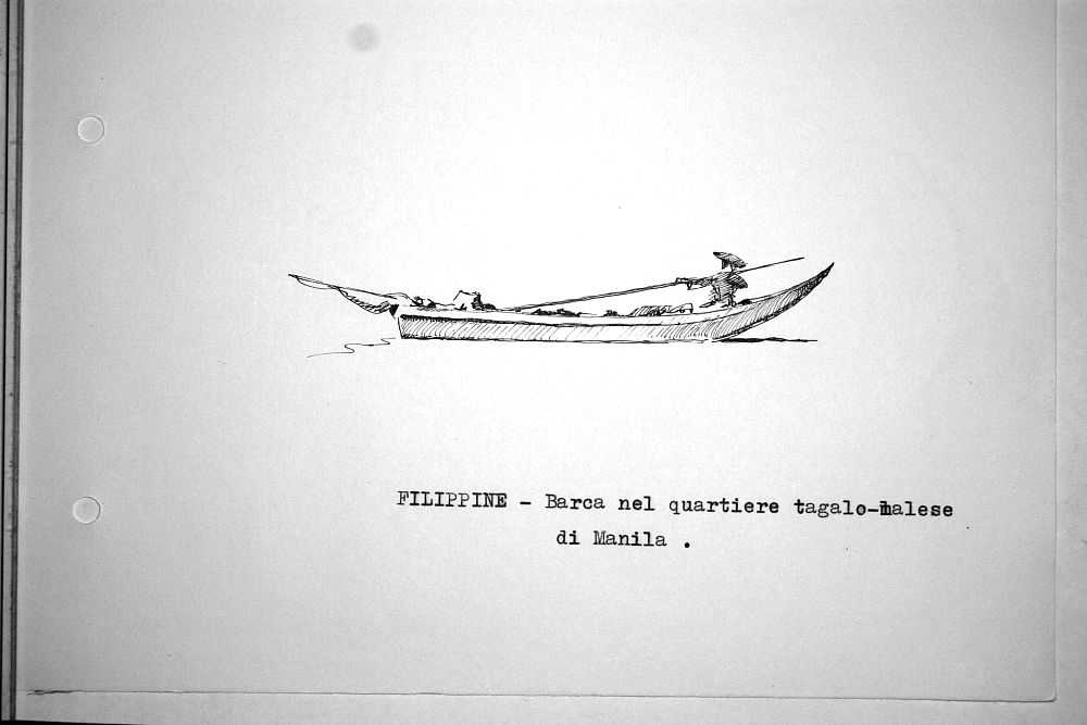 Filippine - barca nel quartiere tagalo-malese di Manila