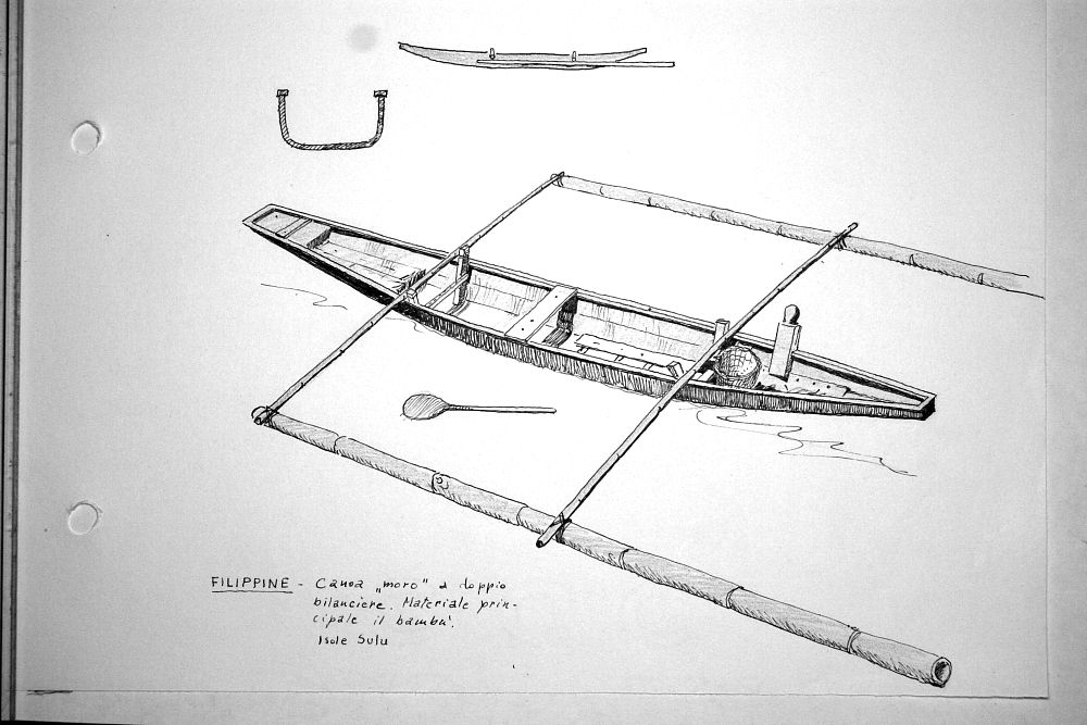 Filippine - Isole Sulu - canoa 