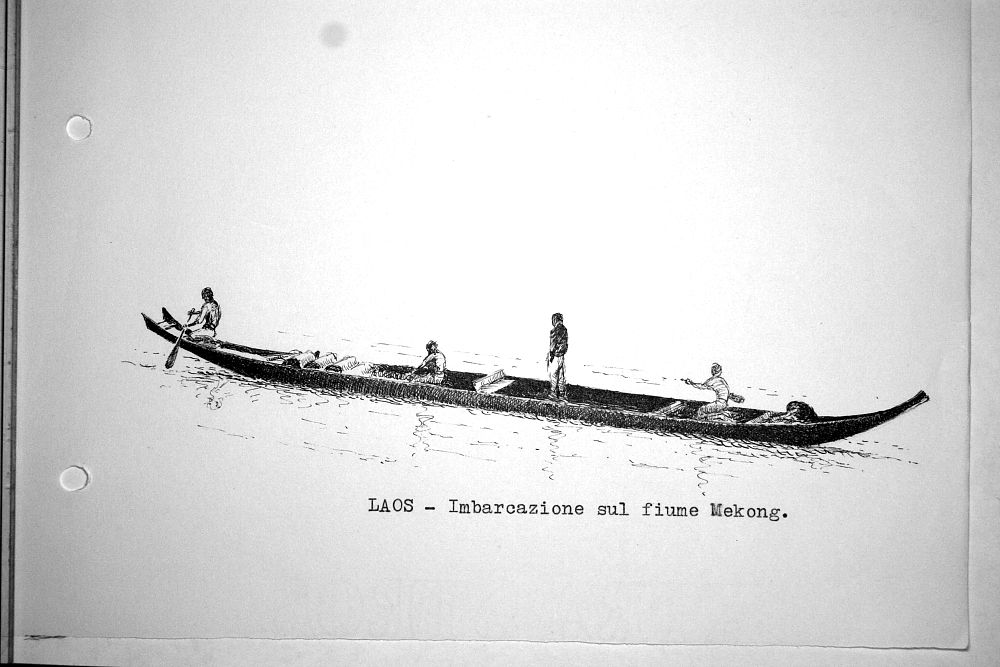 Laos - imbarcazione sul fiume Mekong