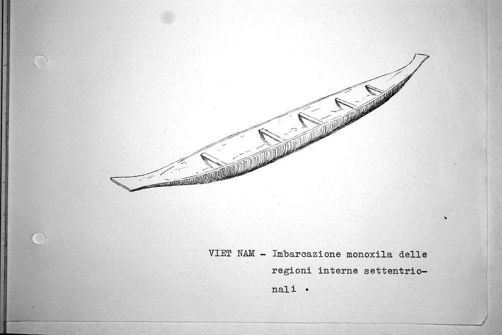 Vietnam - imbarcazione monoxila delle regioni interne settentrionali