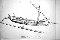  Indonesia - Isola di Bali. Canoe da pesca