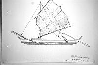  Filippine - canoe a Legaspi (Luzon) - vela di stuoia, doppio bilanciere di bambu' - tav.1