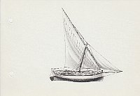 041 Feluca - modellino di peschereccio italiano a San Francisco 1876 