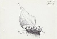 195 Sicilia - Malta speronara con vela a tarchia 