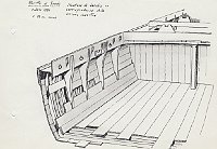 089 Relitto di Grado - estate 1980 - struttura di burchio in corrispondenza della sezione maestra 