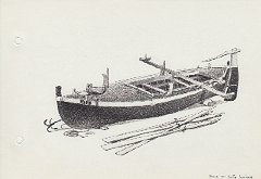 137-Gaeta - pesca con fonte luminosa - da modellino del Museo del Mare di Trieste 