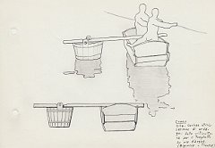 017-Cuneo - olla - curiosa utilizzazione di ordigni della viticultura per il traghetto su via d'acqua 