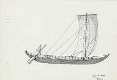 029-Lago d'Iseo - barcu' - vela e timone testimoniano l'antichita' del tipo 