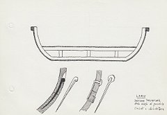 063-Lario - sezione trasversale dello scafo di gondola - chiodi e chiodature 