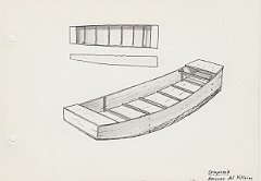 164-Campania - barcone del Volturno - da M. Bonino - evoluzione intermedia d'imbarcazione 