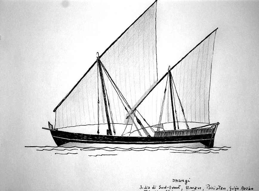 Dhangi - India di sud-ovest, Oman, Pakistan, Golfo Arabico, talvolta Africa Orientale