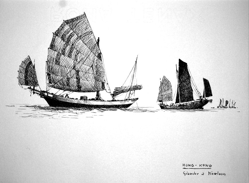 Hong Kong - giunche a Kowloon
