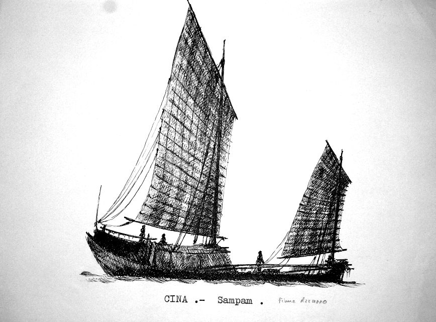 Cina - Fiume Azzurro - sampan