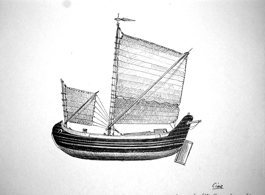 Cina - peschereccio dell'arcipelago di Chusan