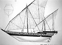  Dhow arabo da vecchio modello