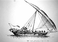  Oman - celere imbarcazione a remi e a vela chiamata 