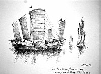 1857-59 - giunche alla confluenza del Wusung con lo Yang Tze Kiang