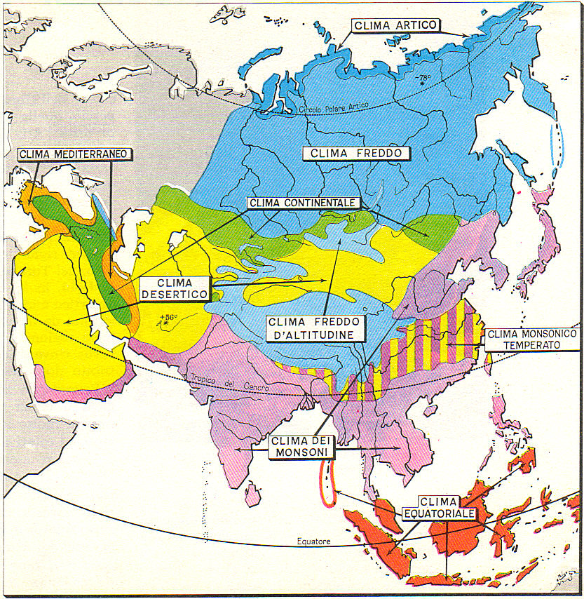 clima dell'Asia