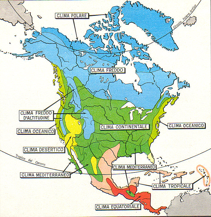 clima dell'America Settentrionale