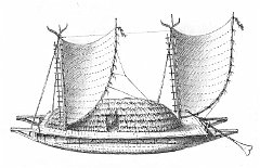 31-Arcipelago delle Tuamotu-grande
                  piroga doppia Pani 