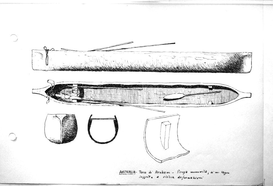 Australia - Terra di Arnhem - piroga monoxila