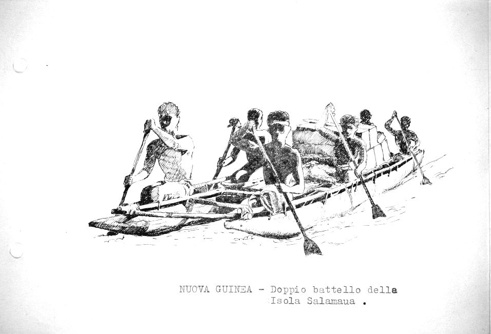 Nuova Guinea - doppio battello dell'Isola Salamaua