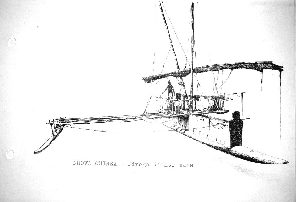 Nuova Guinea - piroga d'alto mare