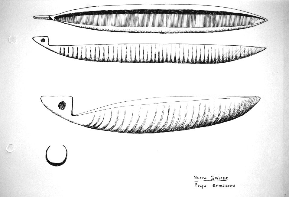nuova Guinea - piroga Ermasona