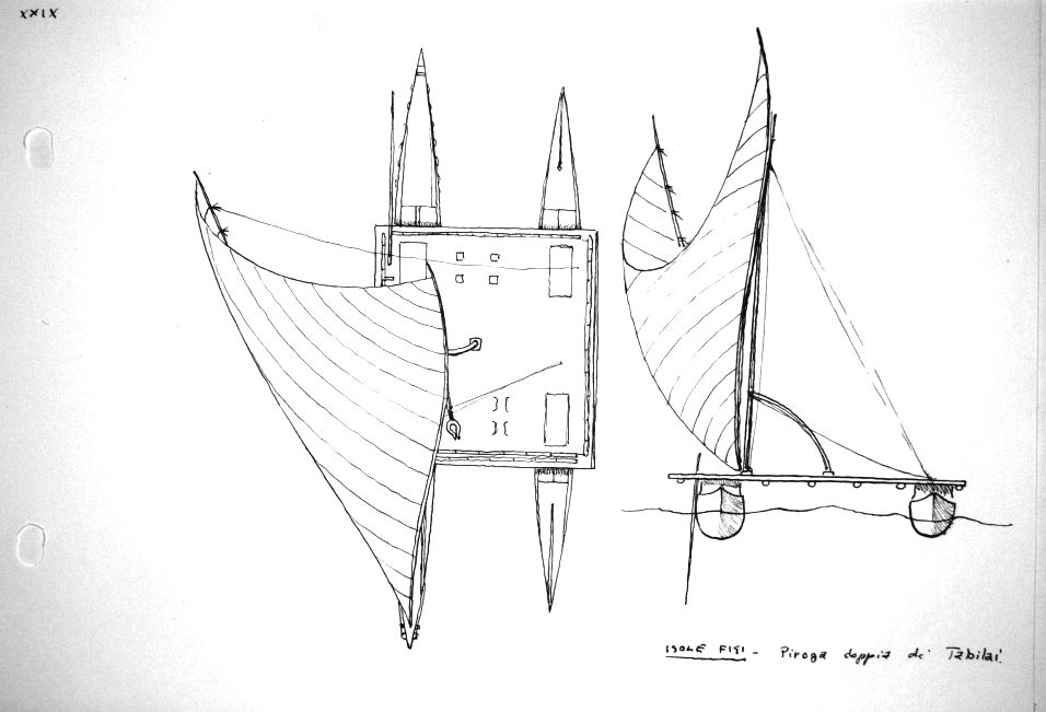 Isole Figi - piroga doppia di Tabilai