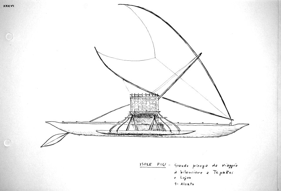 Isole Figi - grande piroga da viaggio