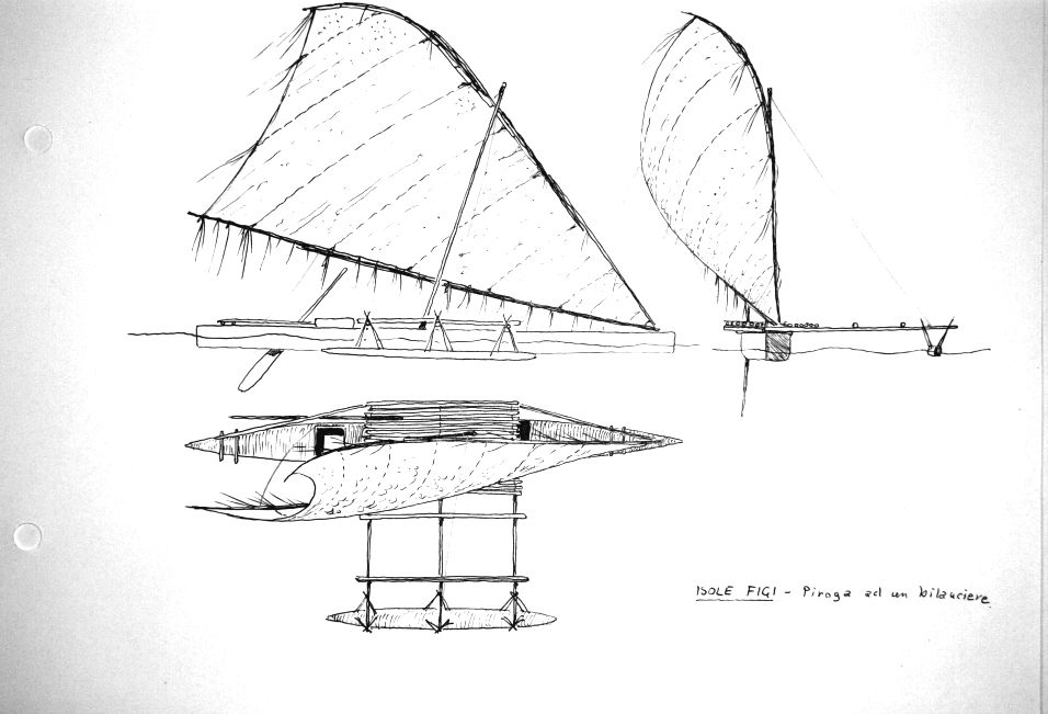 Isole Figi - piroga ad un bilanciere