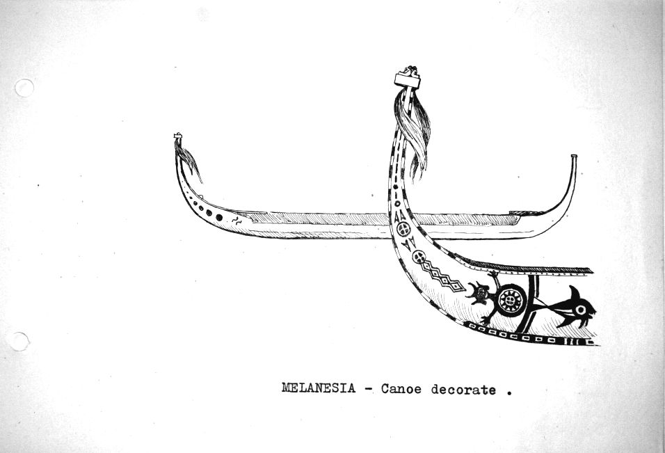 Melanesia - Canoe decorate