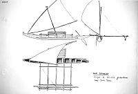  Isole Salomone - piroga di media dimensione delle Isole Taku