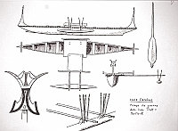  Isole Caroline - piroga da guerra delle Isole Truk e Mortlock