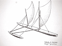  Isole Wallis e Futuna - piroga giocattolo