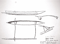  Isole della Società - Tahiti - Pu Hoe piccola piroga monoxila - con piccole variazioni se ne trovano a Huahine, Fakarava, Rapa