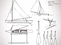  Isole Cook - piroga moderna di Aitutaki