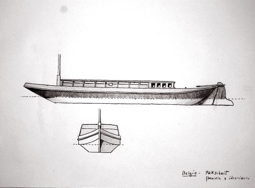 Belgio - Pakschuit fluviale e idroviario