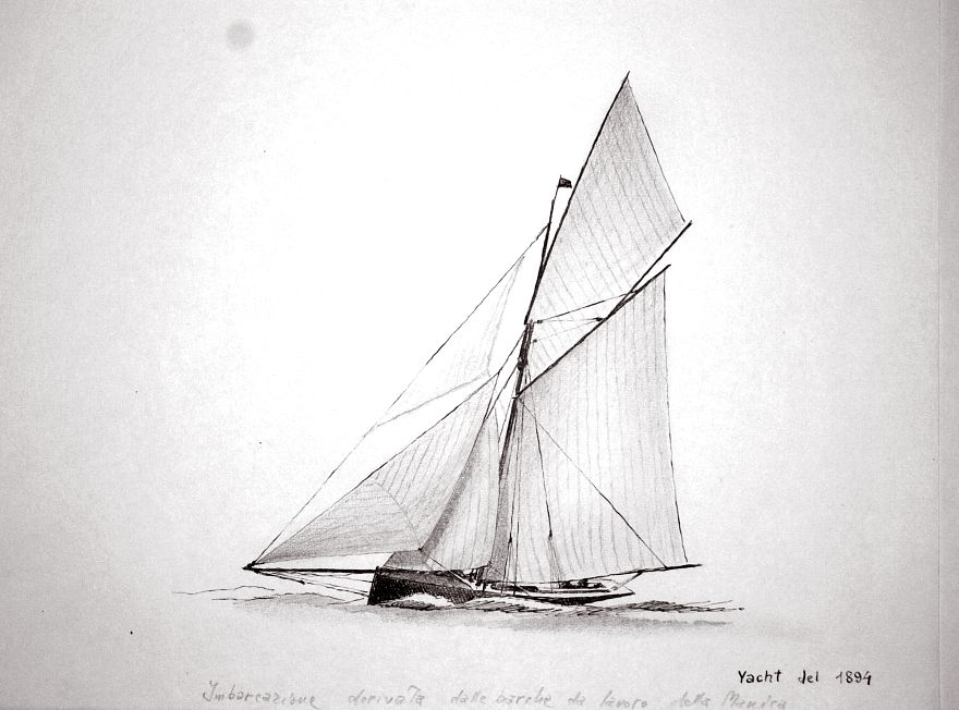 Yacht del 1894 - imbarcazione derivata dalle barche da lavoro della Manica