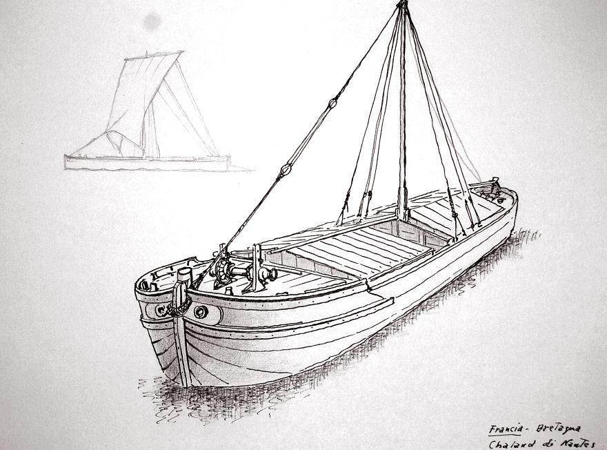 Francia - Bretagna - chaland di Nantes
