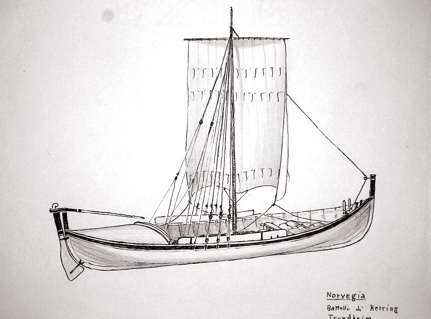 Norvegia - Trondheim - battello di Herring