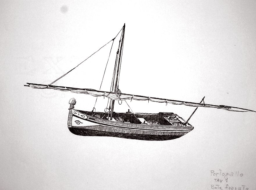 Portogallo - canoa da pesca del Algarve
