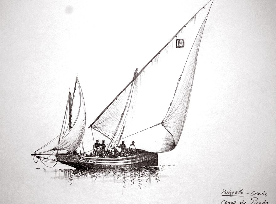 Portogallo - canoa da picada - di Cascais